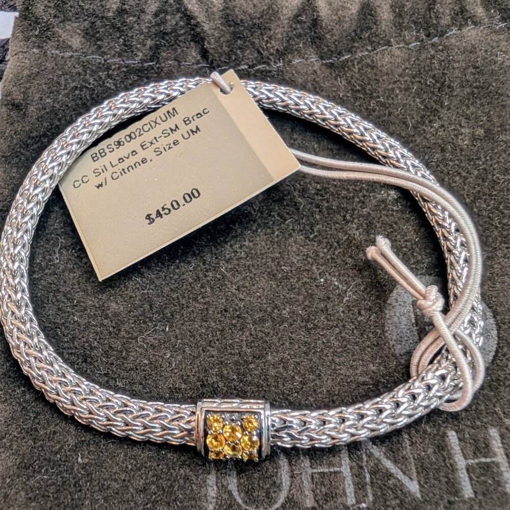 John Hardy Classic Chain Sterling Silver & Citrine Bracelet
